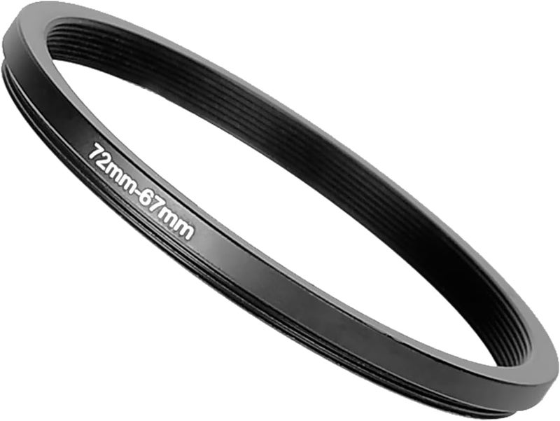 JYUVICT Step Down Rings 72mm to 67mm Metal Lens Filter Adapter Ring for All Brands, UV, ND, CPL 72mm Lens to 67mm Filter Size Accessories - Image 1